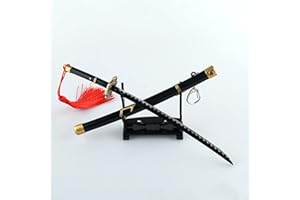 FUORU One Piece Sword Replicas，zoro’s Miniature Sword Letter Opener/with Sheath And Stand Katana Keychain/zinc Alloy Material/anime Gift For Fans & Collectors, Yubashiri