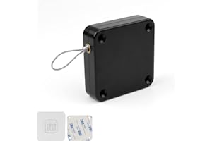 Ferme-porte Automatique Avec Cordon, GEBAUM Ferme-porte Automatique Sans Poinçon, Corde de Ferme-porte de Tension 1,2Kg Pour Porte en Métal, Porte en Bois, Portes Coulissantes et Vitrées
