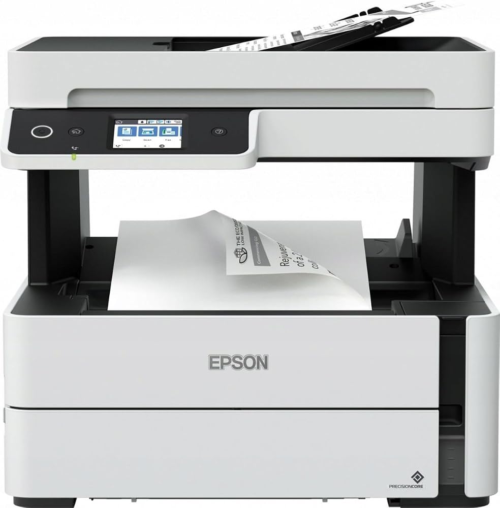 Epson M3170 Tanklı Siyah-Beyaz Mono Yazıcı, Tarayıcı, Fotokopi, Faks 1200 x 2400 dpi 1200 x 2400 dpi
