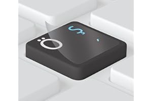 Keystickers® | 14x14mm - Autocollants turcs pour claviers PC/Laptop & Notebook, Transparents avec Vernis de Protection Mat, Couleur Bleu Clair | Klavye için Türk harfleri | Turkish Keyboard Stickers