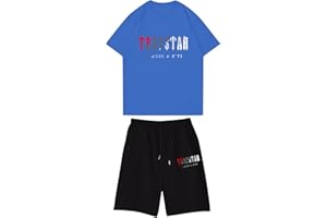 BFTHWY Chandal Trapstar Niño Manga Corta Camiseta y Pantalon Trapstar Corto Niño Camiseta Trapstar Niño Pantalon Corto Trapstar Niño Verano Conjunto Trapstar Niño