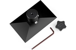 ELEGOO Plaque de Construction pour Mars 4 MAX Imprimante 3D LCD, Plateforme de Construction de Remplacement avec Surface Gravée au Laser et Vis à Six Pans Creux Antidérapantes, 204 * 129mm