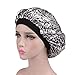 Produktbild Lomsarsh 1 Stück Schlafmütze für Frauen, Wide Band Satin Schlafmütze Bonnet Cap Hair Beauty Cap Nachtmütze für Schlaf, Haarausfall, Haarschutz Beauty - Multicolor