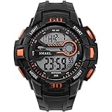 Blisfille Herrenuhr Vintage Wasserdicht Herrenuhr Orange Outdoor Sportuhr Armbanduhr Automatikuhr