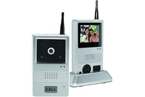 Lifemax 1271 Wireless Video Door Phone, Colour Display, Home Security, White