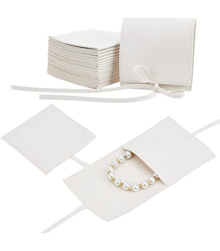 8 Samtbeutel Mit Druckknopf - Rosa Geschenktüten Für Schmuck & Accessoires