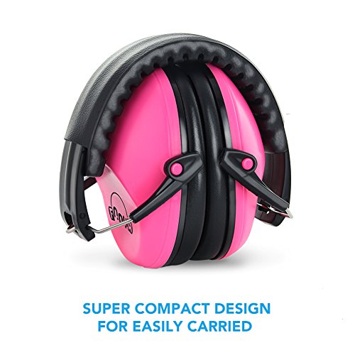 Kinder Kapselgehörschutz, Gehörschutz für Kids/Baby, NRR 26dB/SNR 30dB von Fnova ,Größe stufenlos verstellbare Kopfbügel Ohrenschützer für Kinder,extrem leicht und weich Baby/Kids Ear Muffs gehörschutzes für das Fest Konzert oder Feuerwerk(Rosa) - 2