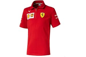 PUMA Polo Ferrari Team pour garçon Rosso Corsa 140