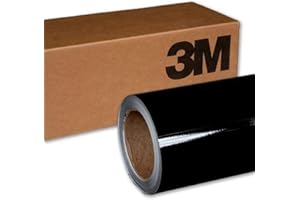 GENERIC 3M 2080 GLOSS BLACK G12 Car Wrap Air-Release Vinyl Film Bubble-Free Application (20cm x 152cm (7.9in x 59.8in))