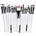 Tonsee® 20PCS Set Brosse Pro Makeup Brush Tools Make-up Toiletry Kit Wool Makeup Brush (White+Black)
