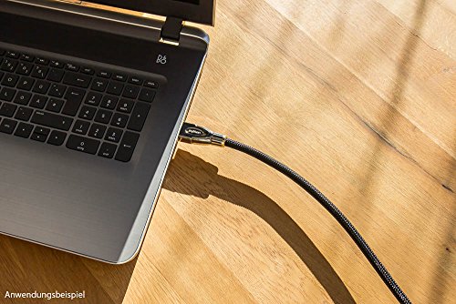 Python Series AKTIVES High-Speed-HDMI Anschlusskabel mit Ethernet – Redmere Chipsatz – 4K2K / UHD / Ultra HD / Full HD – OFC, 3D-Unterstützung, Nylongeflecht, Dreifachschirmung, schwarz, 20 m - 5