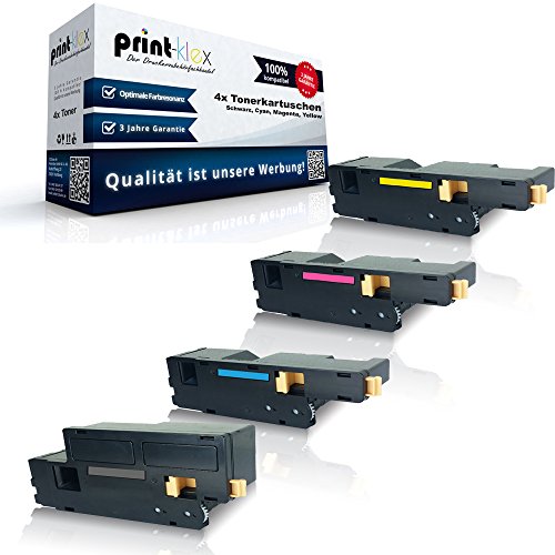 4x kompatible Tonerkartuschen für Dell 1250 c 1350 cnw 1355 cn 1355 cnw C1760 nw C1765 nf C1765 nfw (alle 4 Farben) Black Cyan Magenta Yellow