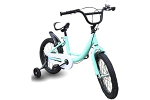 Vélo pour enfant de 16 pouces, vélo classique Lightakai pour enfants avec roues d'appui amovibles pour enfants à partir de 5 à 8 ans