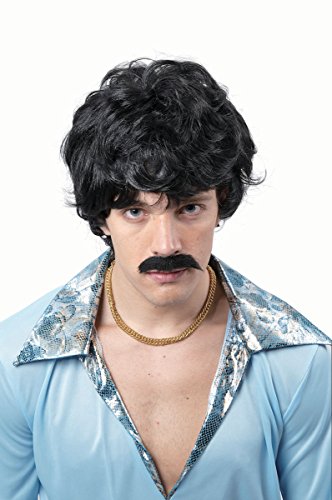Rire et Confetti Fiedis057 - Parrucca per Travestimento da Uomo, Motivo Febbre del Sabato Sera
