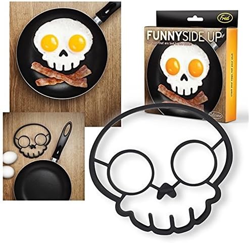 SMCTCRED 1PCS Skull Egg Shaper Silicone Omelette Mold Cooking Tools Kitchen Gadgets