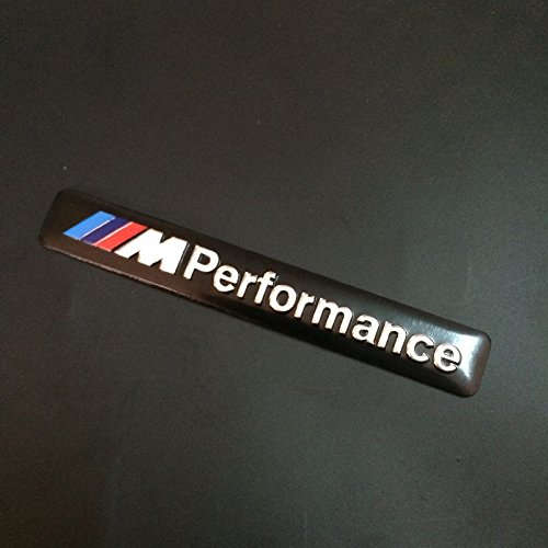 oxgrow (TM) 1 x Auto Styling 85 x 12 mm Motosport M Power Performance Car Logo Kapuze Motorrad Emblem Aufkleber Aufkleber für BMW E46 E60 E90 E92 F20 - 4