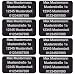 Produktbild CopterFarm Sicherheitsschild Drohnen Kennzeichnung Plakette Adressgravur Kennzeichen Schild Feuerfest Selbstklebend 1-8er Set (8, Micro 20x10mm)