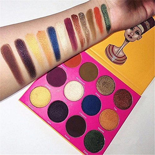 VWH 12 Farben Lidschatten Palette Kosmetik Make-up Leicht zu tragen - 5