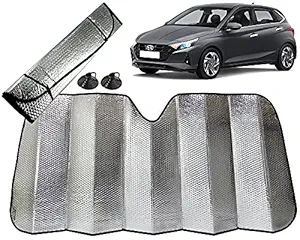 Selifaur - 60x130 cm Foldable Auto Front / Rear Window Car Windshield Sun Shade for I20 2020