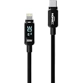 Xenon Smart Type-C to Lightning iPhone Şarj Kablosu | 30W PD Hızlı Şarj 2m LED &Ouml;rg&uuml; 480Mbps X6427