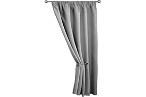 Emma Barclay Tenda per Porta, Poliestere, Grigio, Width 66" x 84"Drop (168x213cm)