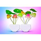 valueshopee 3D LED Night Lamp Multicolour Combo Pack Smart Sensor, Color Change, auto On/Off, Beautiful Illumination, Home De