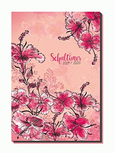 Trötsch Verlag 201915 - Schülerkalender 2019/2020, Flexi Flowers, ca. 14 x 21 cm, 128 Seiten