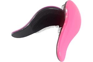 Xiaoyu 2PCS Detangling Brush, Glide Thru Detangler Hair Comb or Brush, No More Tangle, Adults & Kids, Pink & Rose
