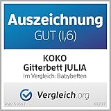 KOKO -Babybett | „JULIA“ | Komplett | 120×60 cm | weiss - 4