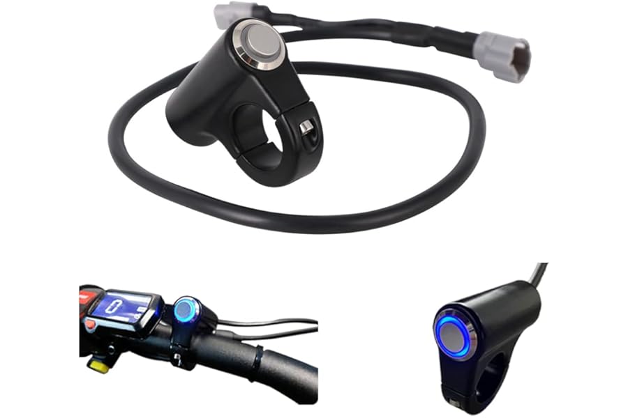 JFG RACING Dirt Bike Headlight Switch,Handlebar Switch Plug & Play Waterproof Light Switch Button Headlight Switch for Sur Ron Surron Light Bee X/S X160 X260