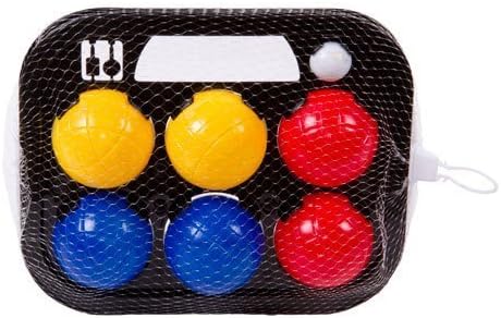 TOOLTOWN Classic Bocce Balls Set, Red/Blue/Yellow/White
