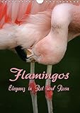Flamingos - Eleganz in Rot und Rosa (Wandkalender 2018 DIN A4 hoch): Auf Augenhöhe mit Flamingos (Monatskalender, 14 Seiten ) (CALVENDO Tiere) [Kalender] [Apr 01, 2017] Berg, Martina by 