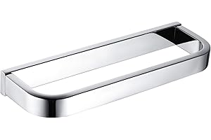 Celbon Porte-Serviettes Auto-Ddhésif sans Perçage Porte-Serviettes Anneau Porte-Serviettes en Acier Inoxydable pour Salle de Bain Cuisine Toilette 26CM (Chrome Visser)