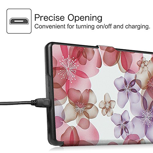 Fintie Hülle für Kindle 8 Generation – Die dünnste und leichteste Schutzhülle Tasche mit auto Sleep / Wake für Kindle eReader (6 Zoll) Touchscreen ohne Spiegeleffekte, (8. Generation – 2016 Modell), Traumblüten - 9