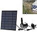 Produktbild Mini-Solarbrunnenpumpe, 1,2 W, für den Außenbereich, solarbetriebene Wasserpumpe, bürstenloser Tauchpumpe, Motor für Garten, Terrasse, Teich, Pool, schwarz