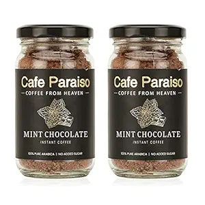 Cafe Paraiso Mint Chocolate Combo Instant Premium Flavored Arabica Coffee - 60g Each