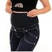 Exclusive Pink Pixie Boyfriend Slouch Over Bump Maternity Jeans 32" Leg Size 8 Blue