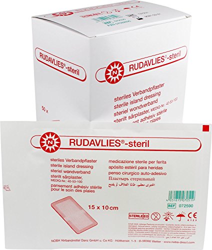 Rudavlies Steril Wundschnellverband 15 x 10 Centimeter (cm) 50 Stück - 2