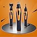 BEARS VS BABIES 4 in 1 Nose Hair Trimmer, Rechargeable&Water Resistant Ear Hair Clipper, Premium Quality Stainless Steel Nose, Ear and Facial Hair Trimmer Gold