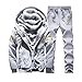 Produktbild Felicove Herren Winter Hoodie Warm Fleece Reißverschluss Sweater Jacke Outwear Coat Top Hosen Sets Winterjacke Wintermantel