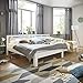 Produktbild Ecolignum | FamilienbettTM Altera (#350320) | 320x200 cm. | Co-Sleeping Massivholzbett Erle Vollholz | Weiß | Super-Size Bett