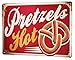 Produktbild MENYRU Losea Food Restaurant Pretzels Metal Retro Vintage Tin Sign Home Wall Decor Poster 12 X 8 Inches