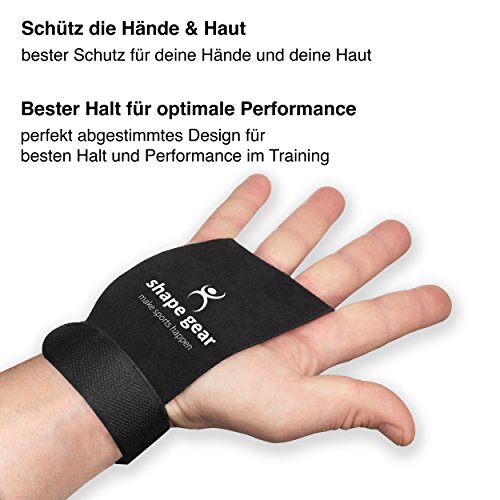 Premium Handschutz / Handschuhe aus Echtleder – Extra stabil – perfekt für Workouts für Crossfit, Turnen, Calisthenics, Freeletics, Gewichtheben und Gymnastik - 3