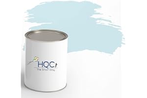 HQC Bathroom Paint | Stain Blocker Paint | Use in Moist and Damp Areas | Matt Emulsion Paint for Wall | Low Odour | Quick Dry 1L Light Blue
