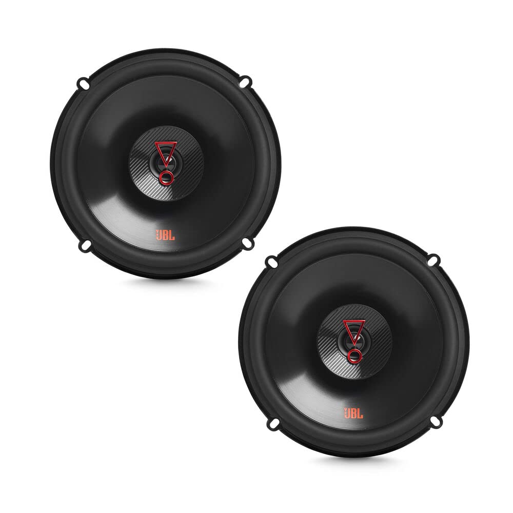 JBL Stage3 627FHI - 450W Max 6"(16cm), 2 Way Coaxial Speakers, Plus One™ woofer Cone, Edge Driven Dome Tweeters, Vented Basket Frame Design, Delivers High Output and deep bass Peformance.