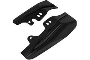 HCmotorku Motorrad Mid Frame Air Heat Deflector Passend für Harley Touring Road King Electra Glide Street Glide Road Glide Ultra Classic 2001-2008 Glänzend Schwarz