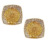 Confidence Empty Basket for Birthday Return Gift Pack for Kids Birthday Empty Basket for Gifting Golden Set of 2 Pack of 1