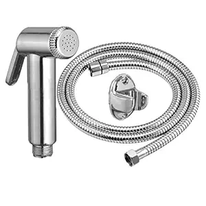 MLD Jaq Jet Health Faucet with 1 Meter S.S Tube and Wall Hook,Taflon,Screw (Pack of 1)