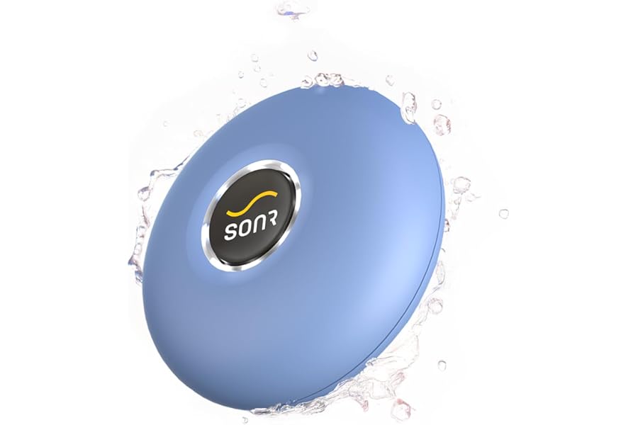 SONR Diving Open Music Player for Swimmers, Swimming Headphones, Bone Conduction Waterproof MP3 Player, Underwater Swimming Headphones with Bluetooth (AZure Blue)