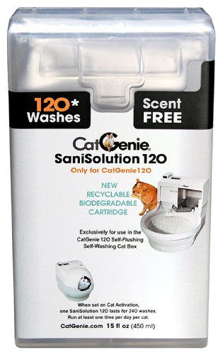 Preisvergleich Produktbild CatGenie 120 SaniSolution Smart Cartridge, Scent Free (Each)